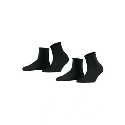 Abbildung von Esprit COZY DOT 2PACK WITH Pattern Socken, Damen, Größe: 35 38, Black