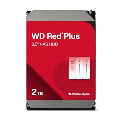 Abbildung von Western Digital 2 TB WD Red Plus Festplatte, NAS Festplatte