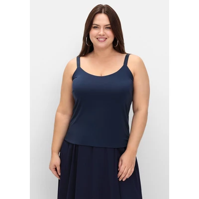 Abbildung von Sheego Spaghetti Top, Damen, Größe: 40, Marine