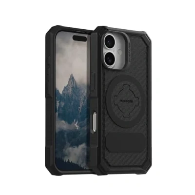 Abbildung von Rokform Robuste Schutzhülle kompatibel mit iPhone 16, magnetische Hülle, Schwarz