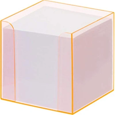 Abbildung von folia Zettelbox transparent blau inkl. 800 Notizzettel