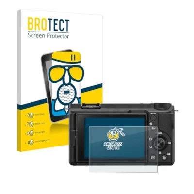 Abbildung von BROTECT Entspiegelungs Schutzglas für Sony Alpha ZV E10 II Schutz Folie Panzerfolie Glas Matt [Extrem Kratzfest 9H, Anti Reflex, Fingerprint]