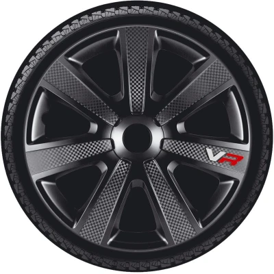 Abbildung von AutoStyle PP 5154B Radblenden 14Zoll schwarz/carbon
