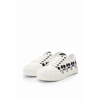 Abbildung von Desigual Mickey Mouse Platform Sneaker low, Damen, Größe: 39, White Schuhe