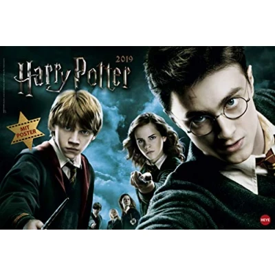 Abbildung von Harry Potter Broschur XL 2023. Wandkalender mit fesselnden Filmszenen aus den Filmen. Broschürenkalender 2023 Postern zum Heraustrennen. 45x30 cm. Querformat