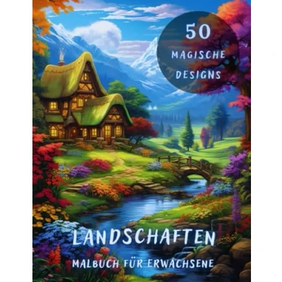 Abbildung von Malbuch Für Erwachsene Landschaften: Entdecke Die Schönheit Der Natur 50 Zauberhafte Landschaftsmotive Zum Ausmalen Entspannung, Stressabbau und Kreativität