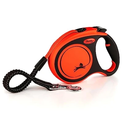 Abbildung von Flexi Rollleine Xtreme Tape Hundeleine 5 m Orange Schwarz Fr Hun...