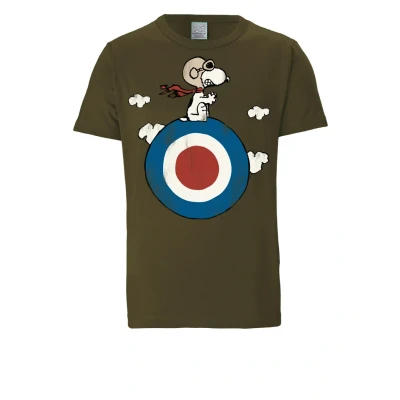 Abbildung von Logoshirt Peanuts Snoopy Tshirt print, Damen, Größe: 3XL, Olivgrün