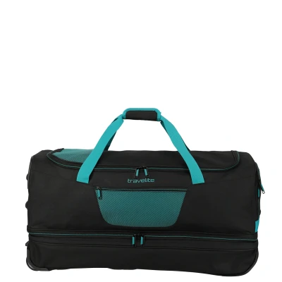 Abbildung von Travelite Basics 2 Rollen MIT Dehnfalte Weekender, Größe: One Size, Schwarz petrol