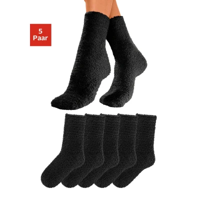 Abbildung von Lavana Kuschelsocken, (Packung, 5 Paar), ideal als Hausschuhersatz