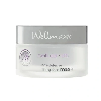 Abbildung von WELLMAXX cellular lift age defense lifting face mask Pflegende Gesichtsmaske, Anti Aging, Feuchtigkeitspflege, für jeden Hauttyp geeignet, dermatologisch getestet, 75 ml