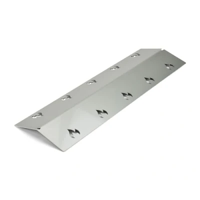 Abbildung von Grillrost.com Das Original Edelstahl Brennerabdeckung 390x125mm extra stark 1,5mm passend für viele Grills