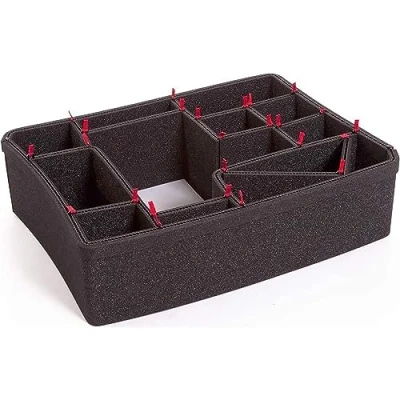 Abbildung von Peli 1550 TrekPak Trennwandset, Original Protector Case Zubehör, Kompatibel mit: 1550, Farbe: Schwarz, 015500 5050 110E, Einteilungssystem für Mittlere Schutzkoffer