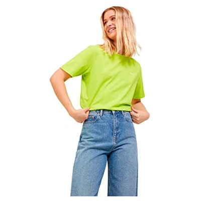Abbildung von JJXX ANNA SS REG Every Small LOGO NOOS Tshirt basic, Damen, Größe: XS, Lime punch