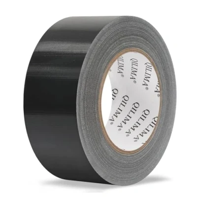 Abbildung von QILIMA Schwarzes Duct Tape Hochfestes wasserdichtes Tape,Professionelles Grade für Reparaturen, DIY, Handwerk, Indoor Outdoor