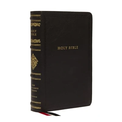 Abbildung von NKJV Large Print Reference Bible, Black Leathersoft, Red Letter, Comfort (Sovereign Collection): Holy New King James Version