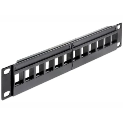 Abbildung von Delock 10 Patchpanel 12 Port Keystone, 43259
