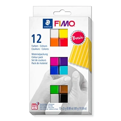 Abbildung von Fimo soft colour pack 12 basic colours 8023 C12 1 / 12x25gr (04 19)