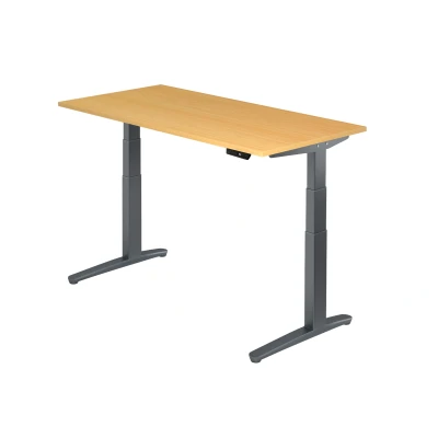Abbildung von Hammerbacher Schreibtisch XBHM16 Buche/Graphit