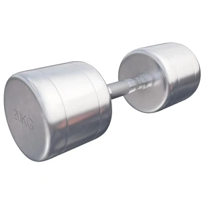 Abbildung von GORILLA SPORTS Kurzhantel Chrom Einzeln/2er Set, 2 30kg Gewichte, Gerändelt, Stahl Hantelset, (Set)