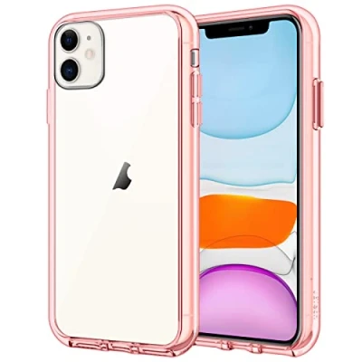 Abbildung von JETech Hülle für iPhone 11 (2019) 6,1&quot;, Nie Vergilbung Handyhülle Schutzhülle Case Cover mit Anti kratzt Transparente und Rückseite (Roségold)