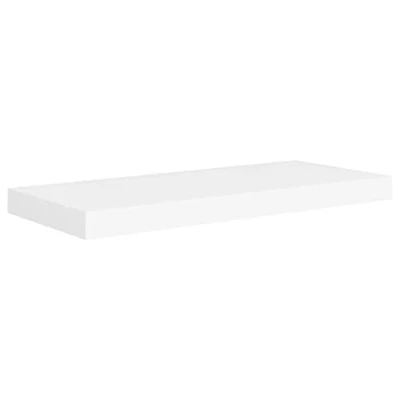 Abbildung von vidaXL Wandregal Schwebend Hängeregal Wandboard Bücherregal Regalbrett Schweberegal CD DVD Regal Wand Dekoregal Weiß 60x23,5x3,8cm MDF