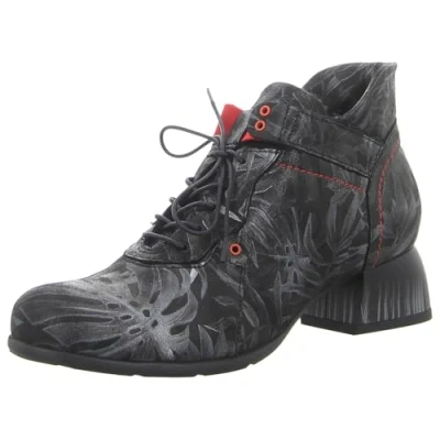 Abbildung von Simen Damen Schnürschuhe grau schwarz Gr. 38