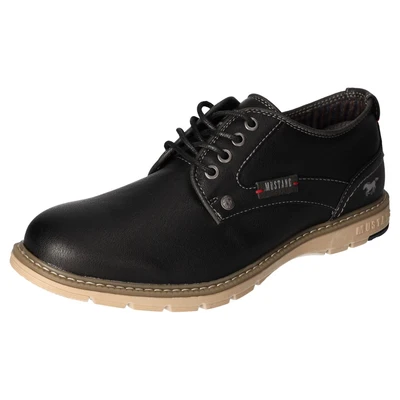 Abbildung von Mustang Sportlicher Schnürer, Herren, Größe: 42, Schwarz Schuhe