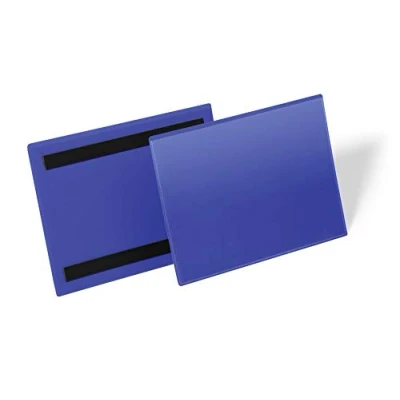 Abbildung von Durable Kennzeichnungstasche (A5 quer) Packung à 50 Stück, blau, 174307