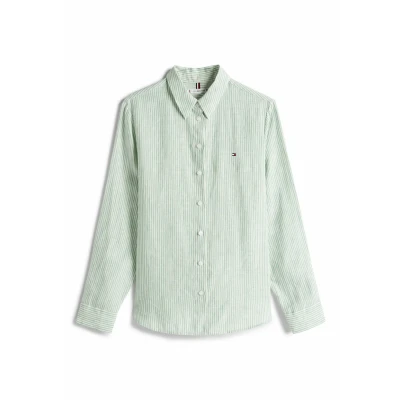Abbildung von Tommy Hilfiger Relaxed Shirt Hemdbluse Classic ithaca fort green, Damen, Größe: 34, green