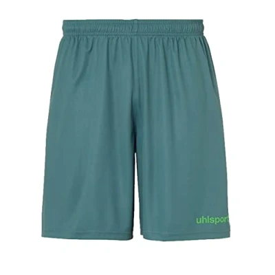 Abbildung von uhlsport Herren Center Basic Shorts, fir grün/Fluo grün, XL