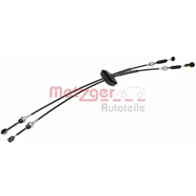 Abbildung von METZGER 3150048 Seilzug, Schaltgetriebe Doppelseilzug RENAULT: TRAFIC 2 Kasten, Bus, OPEL: Vivaro A Kastenwagen, Combi