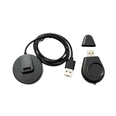 Abbildung von SYSTEM S USB 2.0 Kabel 100 cm Ladestation für Oppo Watch Pro 4 3 2 abnehmbar Adapter in Schwarz
