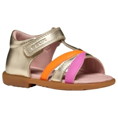 Abbildung von Geox Jungen Mädchen B VERRED A Sandal, Platinum, 26 EU