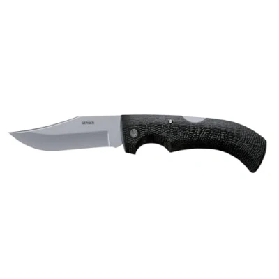 Abbildung von Gerber Taschenklappmesser mit glatter Klinge und Holster, Klingenlänge: 9,5 cm, Gator Folder Clip Point, Schwarz, 31 003660