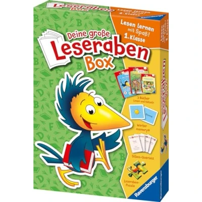 Abbildung von Deine große Leseraben Box lesen lernen mit Spaß 1. Klasse Erstlesebücher, Spiele, Sticker und vieles mehr (Leserabe Sonderausgaben)