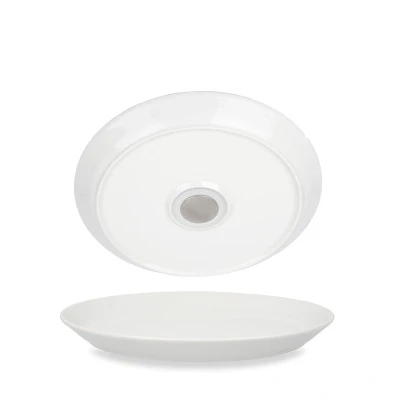 Abbildung von Silwy Magnetic Porzellanplatte 23 cm (Set von 2) Weiß