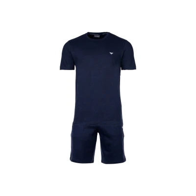 Abbildung von Emporio Armani Pyjama Herren Schlafanzug, kurz INTERLOCK, Pyjama, (2 tlg)