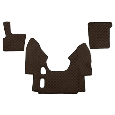 Abbildung von F CORE FL16 BROWN Fußmattensatz Eco Leder vorne 3 braun