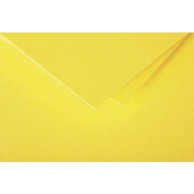 Abbildung von Clairefontaine 5566C Packung mit 20 Umschläge Pollen, Format C6, 114 x 162mm, 120g, ideal für Korrespondenz und Einladungen, Sonnengelb, 1 Pack