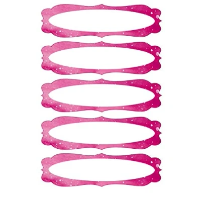 Abbildung von AVERY Zweckform Haushaltsetiketten selbstklebend 10 Aufkleber Rahmen (Marmeladenetiketten zum Beschriften von Selbstgemachten, wiederablösbar) weiß red rose 59954