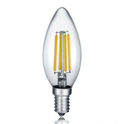 Abbildung von Trio Leuchten LED Leuchtmittel, Glas, E14, 4 W, Klar, 3.5 x 9.9 cm