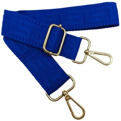 Abbildung von Verstellbarer Schultergurt für Taschen Saphirblau, Taschengurte zum Wechseln, Taschengurt Breit mit Karabiner Gold, 80 130 cm Tragegurt Tasche Damen Schulterriemen, Handtasche, 3.8cm, 1310