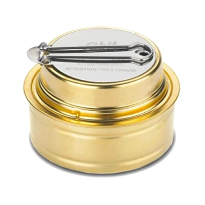 Abbildung von Esbit Spiritusbrenner kompakter Alkoholbrenner für Spiritus Zubehör Campingkocher H 52 x Ø 74 mm