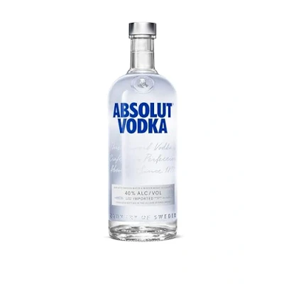 Abbildung von Absolut Vodka Original Edler und extrem reiner Premium aus Schweden in der ikonischen Apotheker Flasche 1 x l 1l (1er Pack)