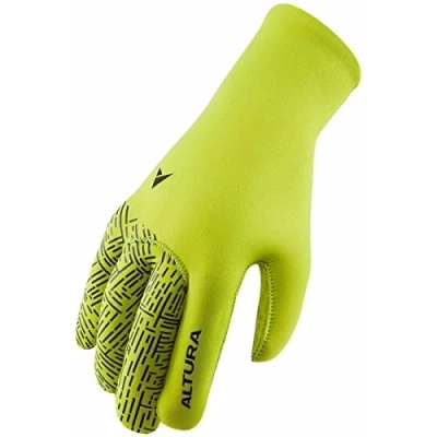 Abbildung von Altura Unisex Thermostretch Winddicht Neopren Thermo Fahrradhandschuh Limettengrün Größe L