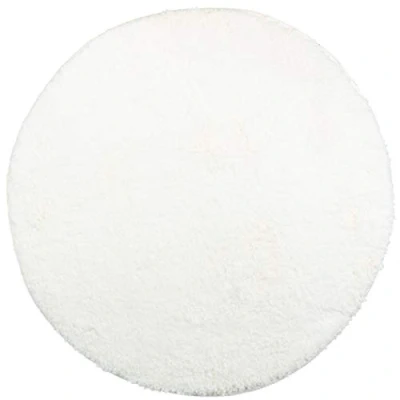 Abbildung von Brandsseller Badematte Ø 60 cm Badvorleger Badteppich Rund Weiß
