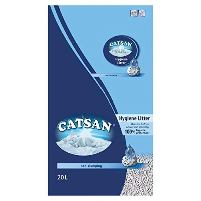 Abbildung von Catsan Hygiene Plus Weiße Hygienestreu mit Extra Mineralschutz 1 x 20 Liter