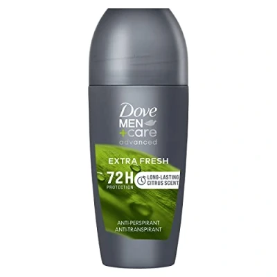 Abbildung von Dove Men+Care Deo Roll On Advanced Care Extra Fresh, Deodorant für Herren, Antitranspirant, ohne Alkohol, mit 1/4 Feuchtigkeitscreme, Schutz bis zu 72 Stunden, 50 ml