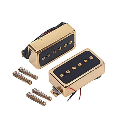 Abbildung von Alnicov P90 Single Coil Bridge &amp; Neck Pickups Set Humbucker für E Gitarre Teile